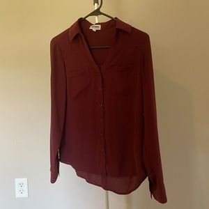 portofino maroon blouse
